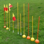 Spiked telescopic coaching Sticks slalom poles training soccer lacrosse